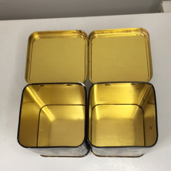 Vintage Pair Made In England Tea Tins - Picture 6 of 7